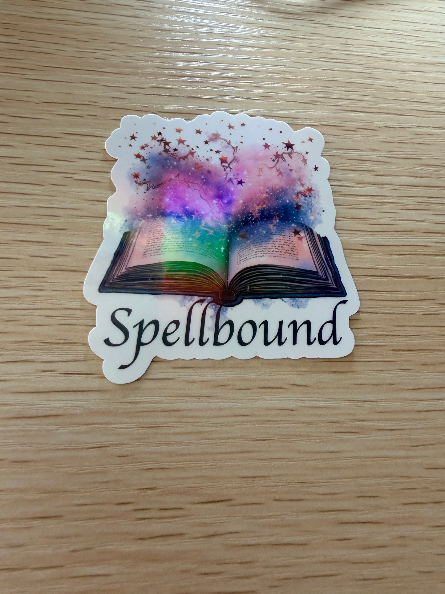 Spellbound Celestial Stickers - Holographic Moon, Book, & Butterfly Die-Cuts