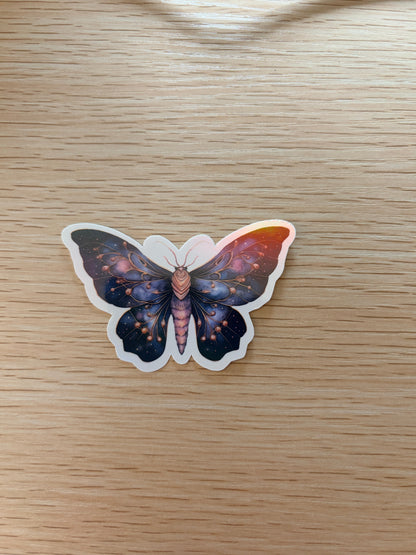Spellbound Celestial Stickers - Holographic Moon, Book, & Butterfly Die-Cuts