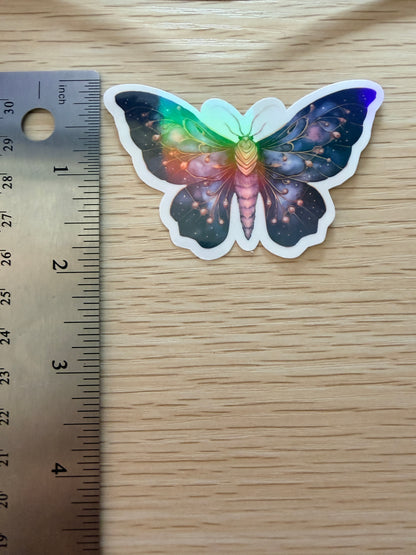 Spellbound Celestial Stickers - Holographic Moon, Book, & Butterfly Die-Cuts