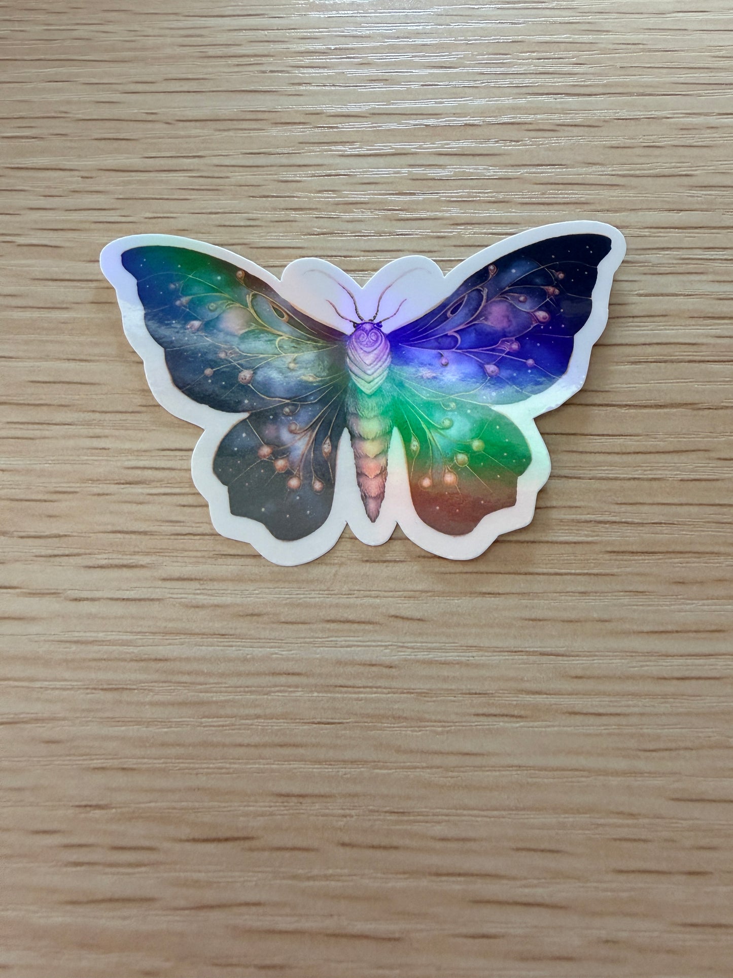 Spellbound Celestial Stickers - Holographic Moon, Book, & Butterfly Die-Cuts