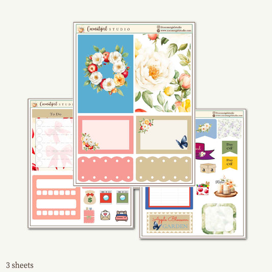 Two Dollar Tuesday Planner Stickers | Decorative Stickers, Functional Planner Stickers| Apple Blossom Garden