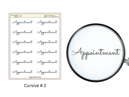 Two Dollar Tuesday Appointment Planner Stickers | Functional Planner Appointment Stickers