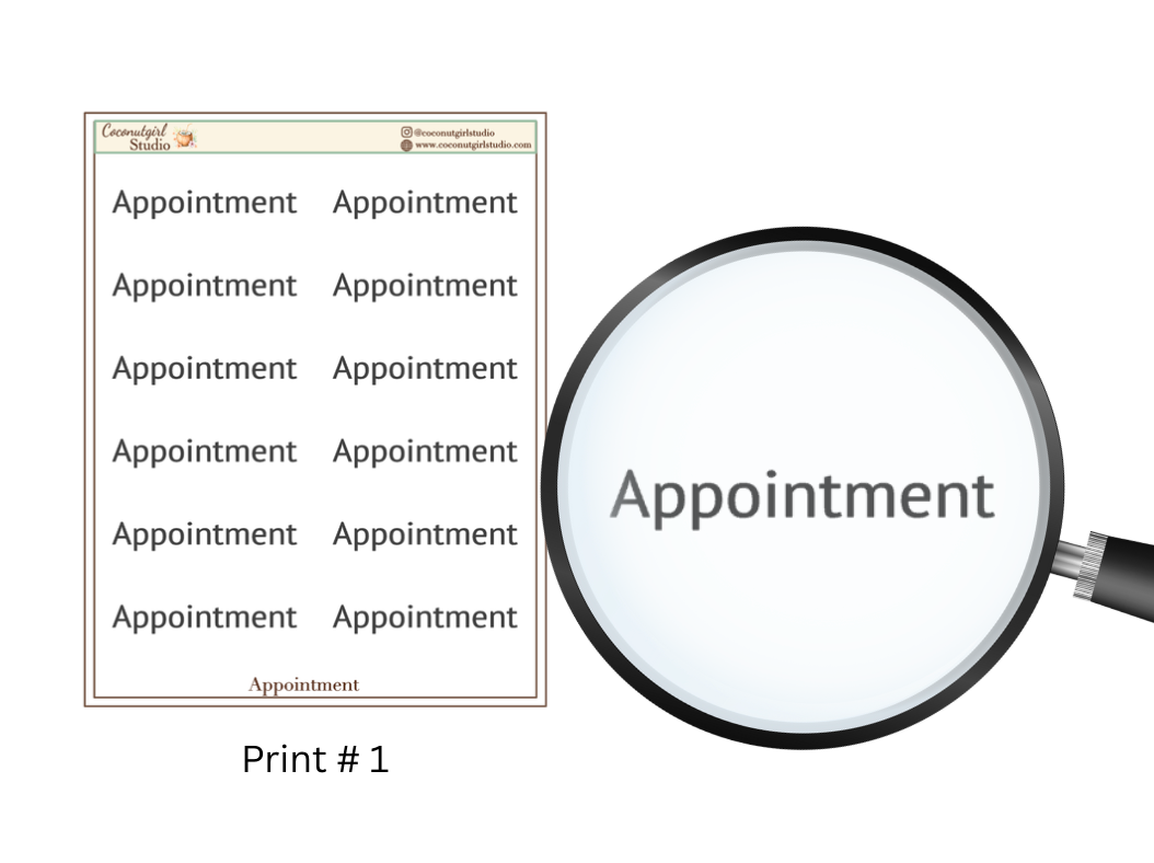 Two Dollar Tuesday Appointment Planner Stickers | Functional Planner Appointment Stickers