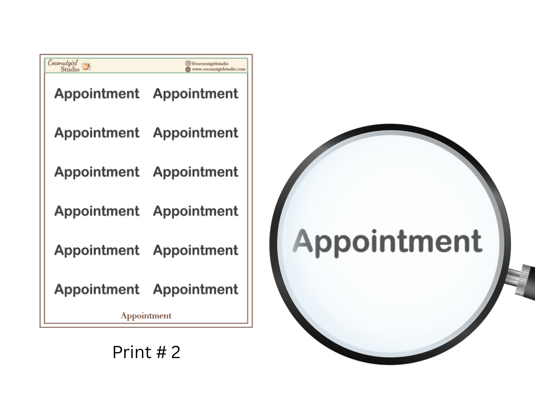 Two Dollar Tuesday Appointment Planner Stickers | Functional Planner Appointment Stickers