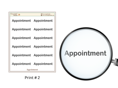 Two Dollar Tuesday Appointment Planner Stickers | Functional Planner Appointment Stickers