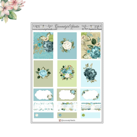 Two Dollar Tuesday Aquamarine Decorative Boxes