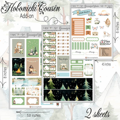 Under the Stars Camping Weekly Kit Planner Stickers | Night Sky Planner Kit | Under the Stars