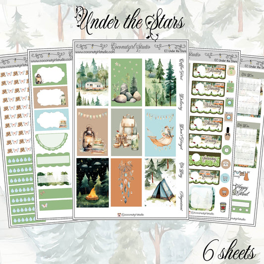 Under the Stars Weekly Kit planner stickers