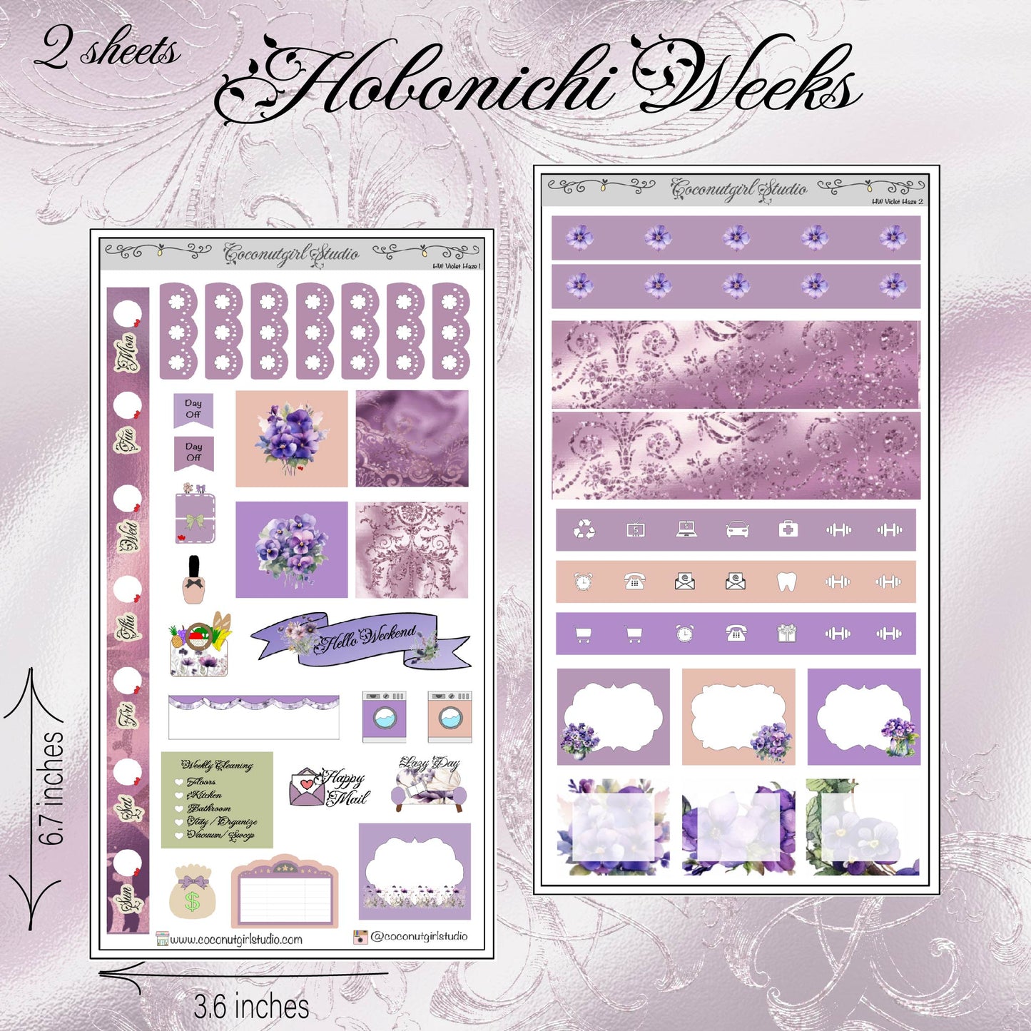 Violet Haze Hobonichi Weeks