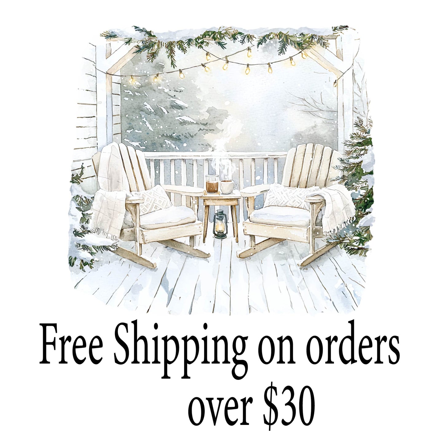 Watercolor Winter Weekly Planner Sticker Kit | Cozy Seasonal Planning Winter Escape