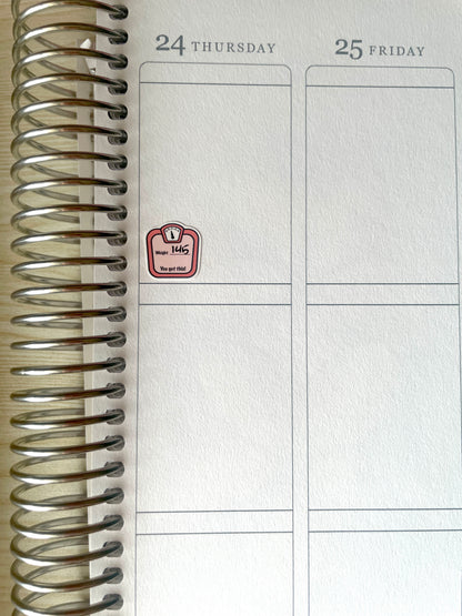 Weight Loss Tracking Planner Stickers – Fitness & Progress Stickers Healthier