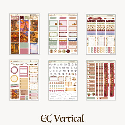 Whimsical Journey Fantasy Weekly Planner Sticker Kit