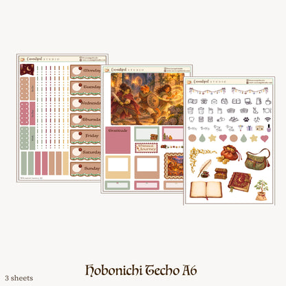 Whimsical Journey Fantasy Weekly Planner Sticker Kit