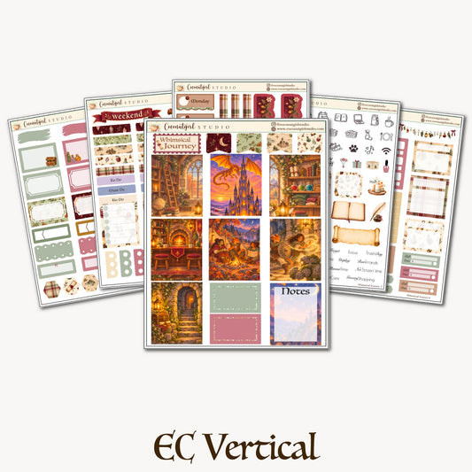 Whimsical Journey Fantasy Weekly Planner Sticker Kit
