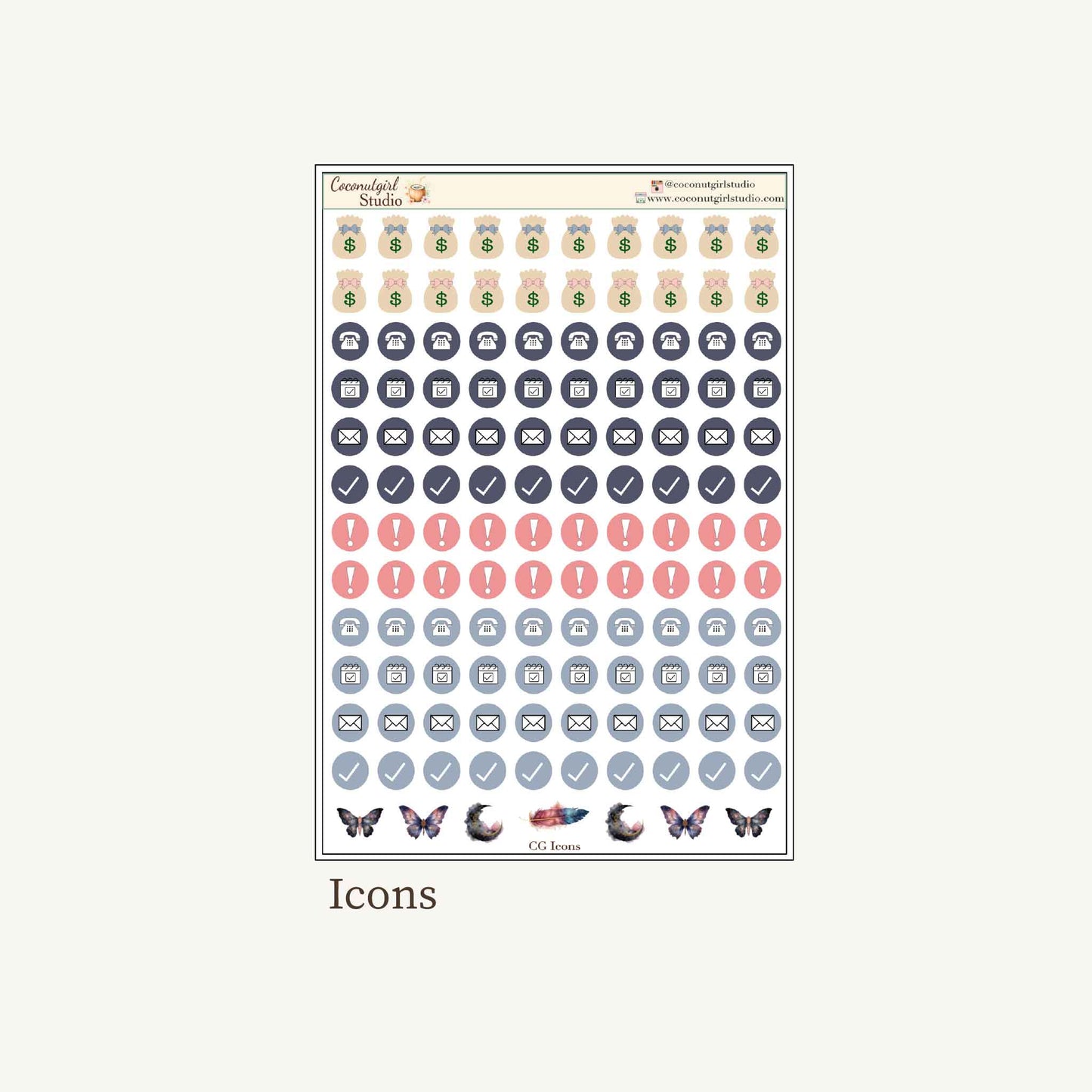 Celestial Garden Planner Sticker Kit – Enchanted Floral & Moon Stickers for Weekly Planning