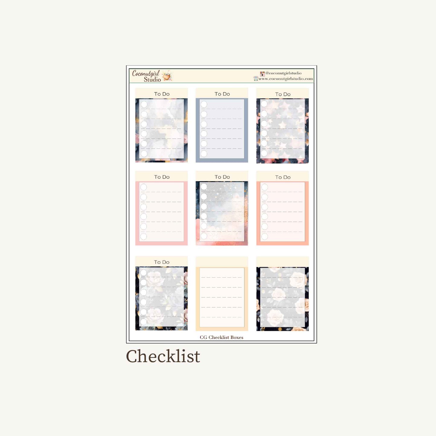 Celestial Garden Planner Sticker Kit – Enchanted Floral & Moon Stickers for Weekly Planning