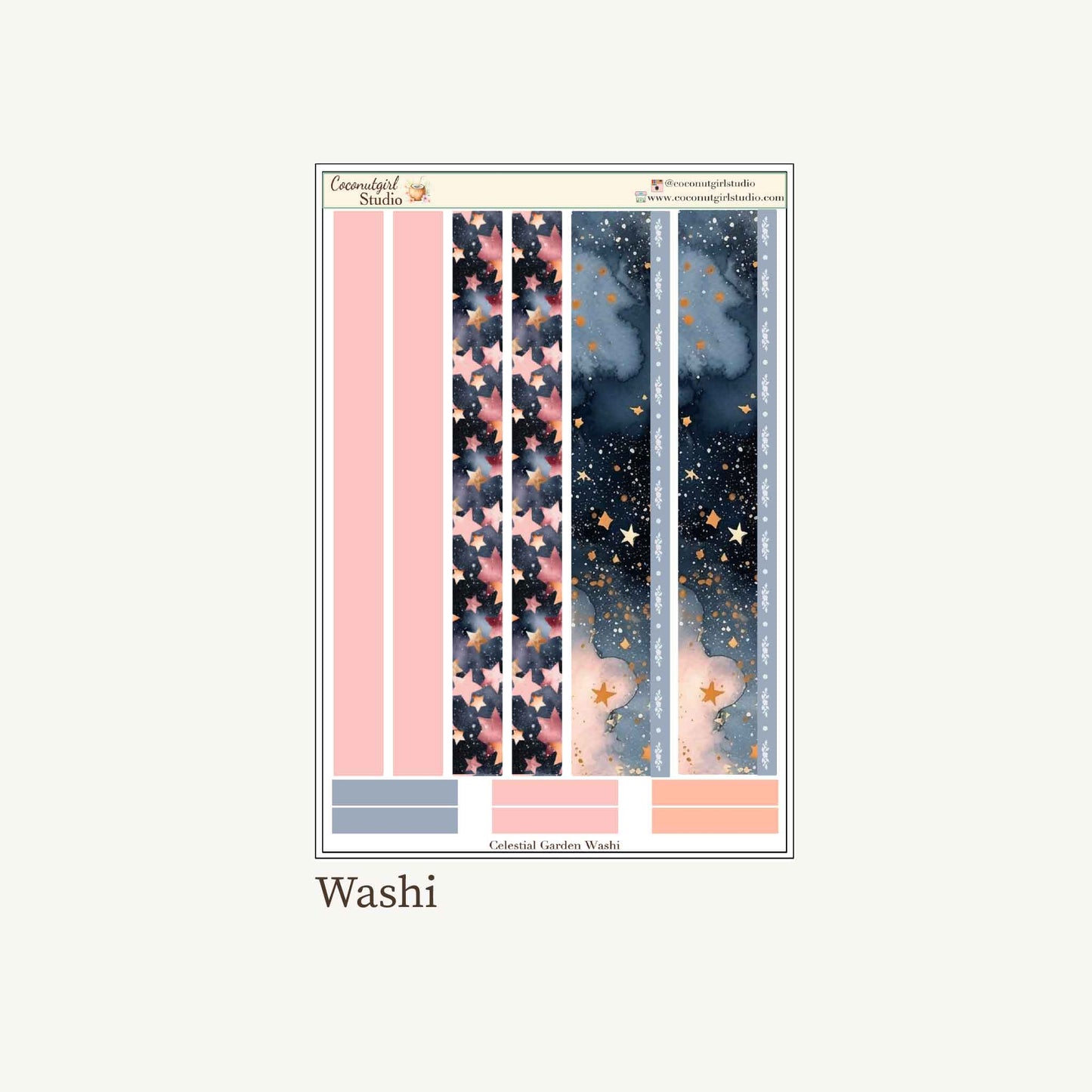Celestial Garden Planner Sticker Kit – Enchanted Floral & Moon Stickers for Weekly Planning
