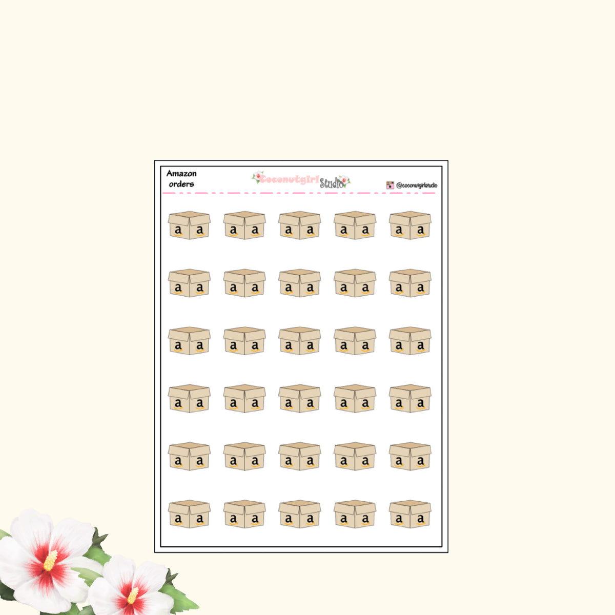 Amazone Box Sticker Amazon Boxes Planner Stickers – Coconutgirl Studio