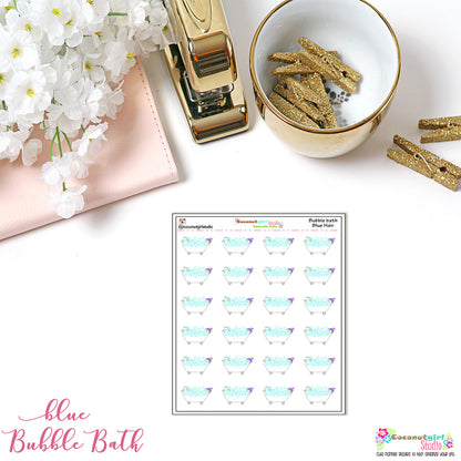Bubble Bath Planner Stickers – Relaxation & Self-Care Reminder