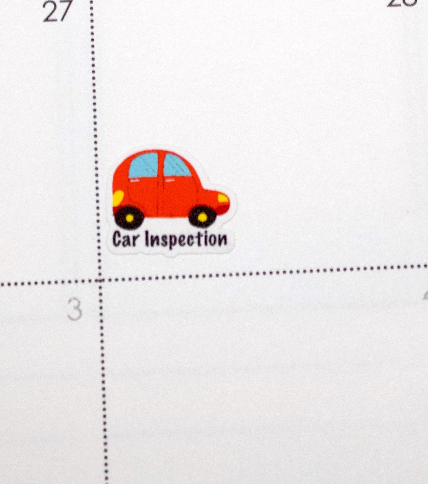 Car Care planner stickers