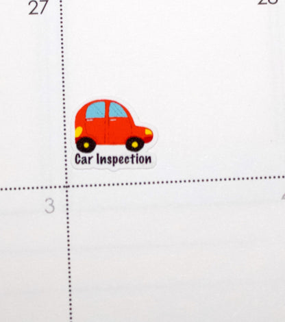 Car Care planner stickers