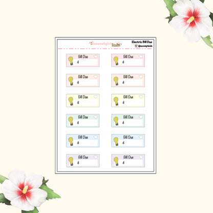 Bill Due Reminders