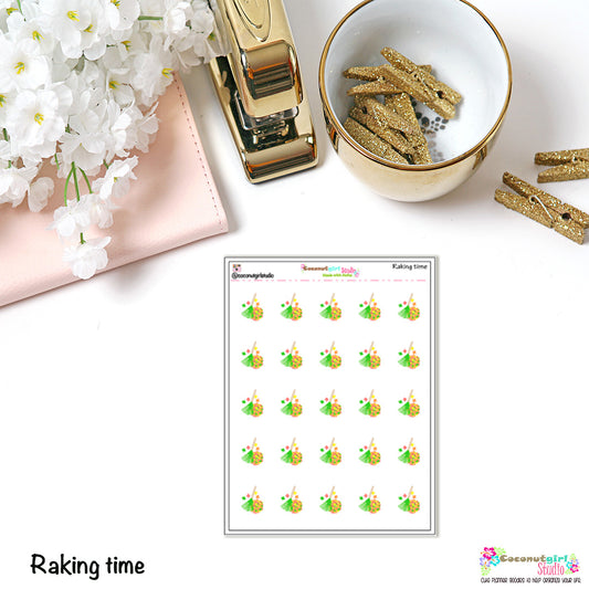 Rake the leaves Planner stickers