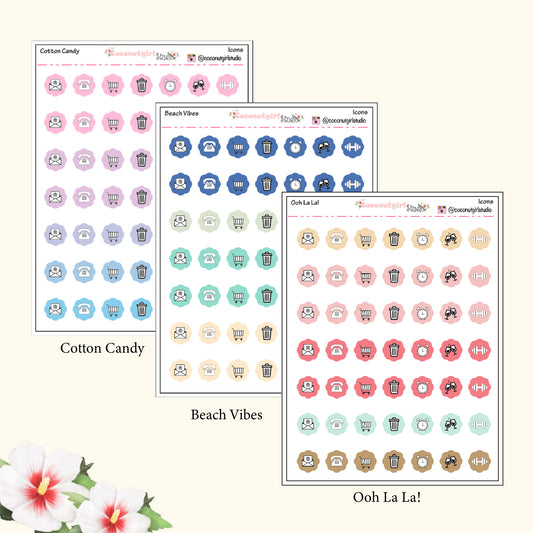 Two Dollar Tuesday Icon Planner stickers