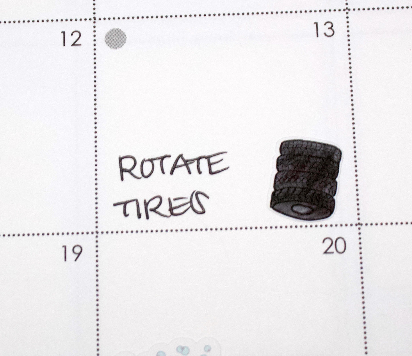 Car Care planner stickers