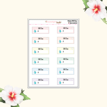 Bill Due Reminders